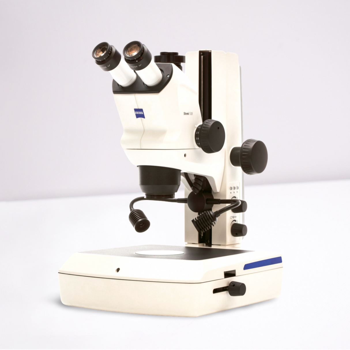 Zeiss Stemi 508 trino mit Stativ M LED und Durchlichteinheit M LED und K LED Leuchten