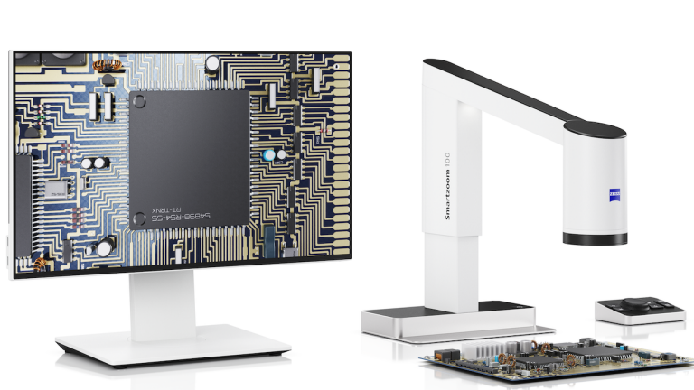 Zeiss Mikroskop Smartzoom 100 mit Bildschirm