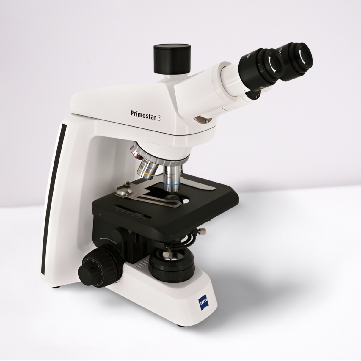 Zeiss Primostar 3, Full-K., Tri, SF22, 5 Pos., ABBE 0.9, 75x50 mit Obj iPlan-Achromat 100x/1,25 Oil (Fast Delivery)