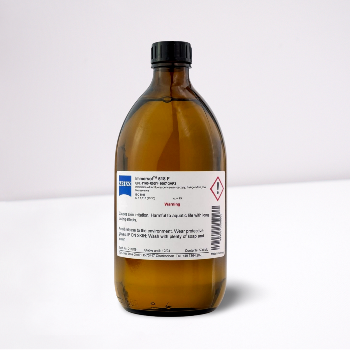 Immersionsöl Immersol 518 F fluoreszenzfrei, Flasche 500 ml