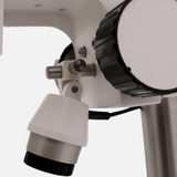 ASKANIA Mikroskoptechnik GSZ Stereo-Zoom-Mikroskop mit LED-Spot-Auflichtleuchte und Fokus-Einstellrad
