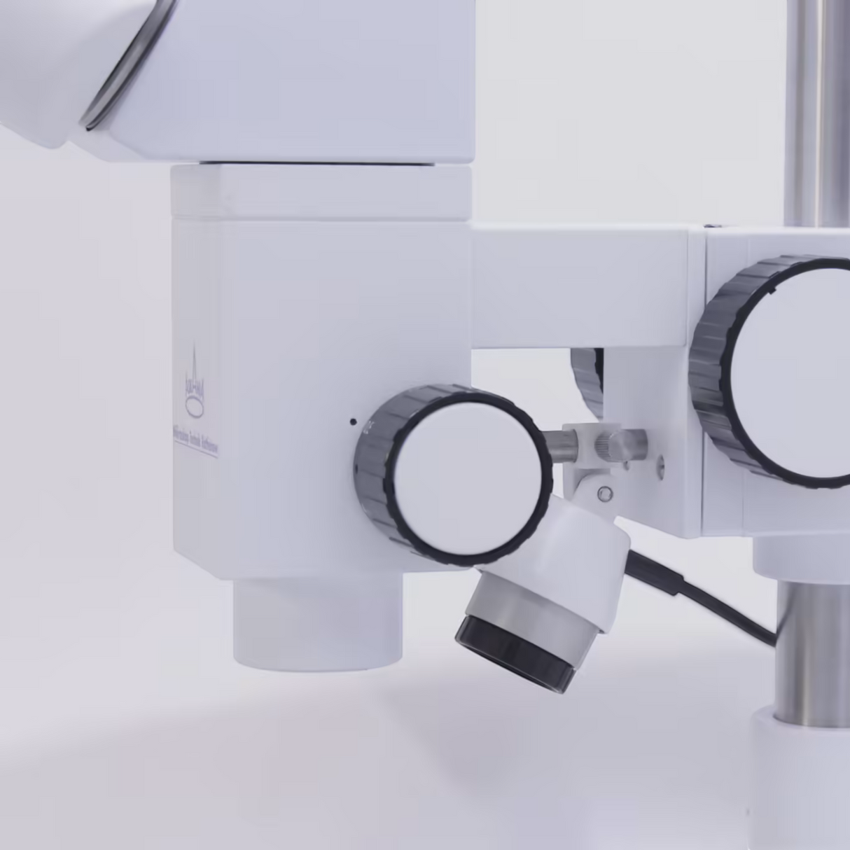 ASKANIA Mikroskoptechnik MZM Makro-Zoom-Mikroskop mit Fokus-Trieb und LED-Spot-Auflichtbeleuchtung in Weiß
