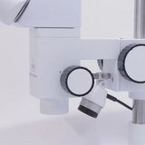 ASKANIA Mikroskoptechnik MZM Makro-Zoom-Mikroskop mit Fokus-Trieb und LED-Spot-Auflichtbeleuchtung in Weiß