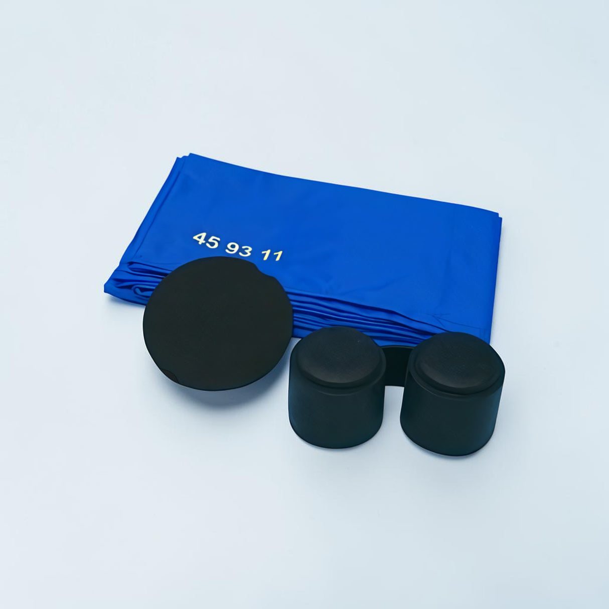 ASKANIA Mikroskoptechnik Staubschutz-Set M mit blauer Schutzhülle, Okularabdeckung und Schutzdeckel für Mikroskope