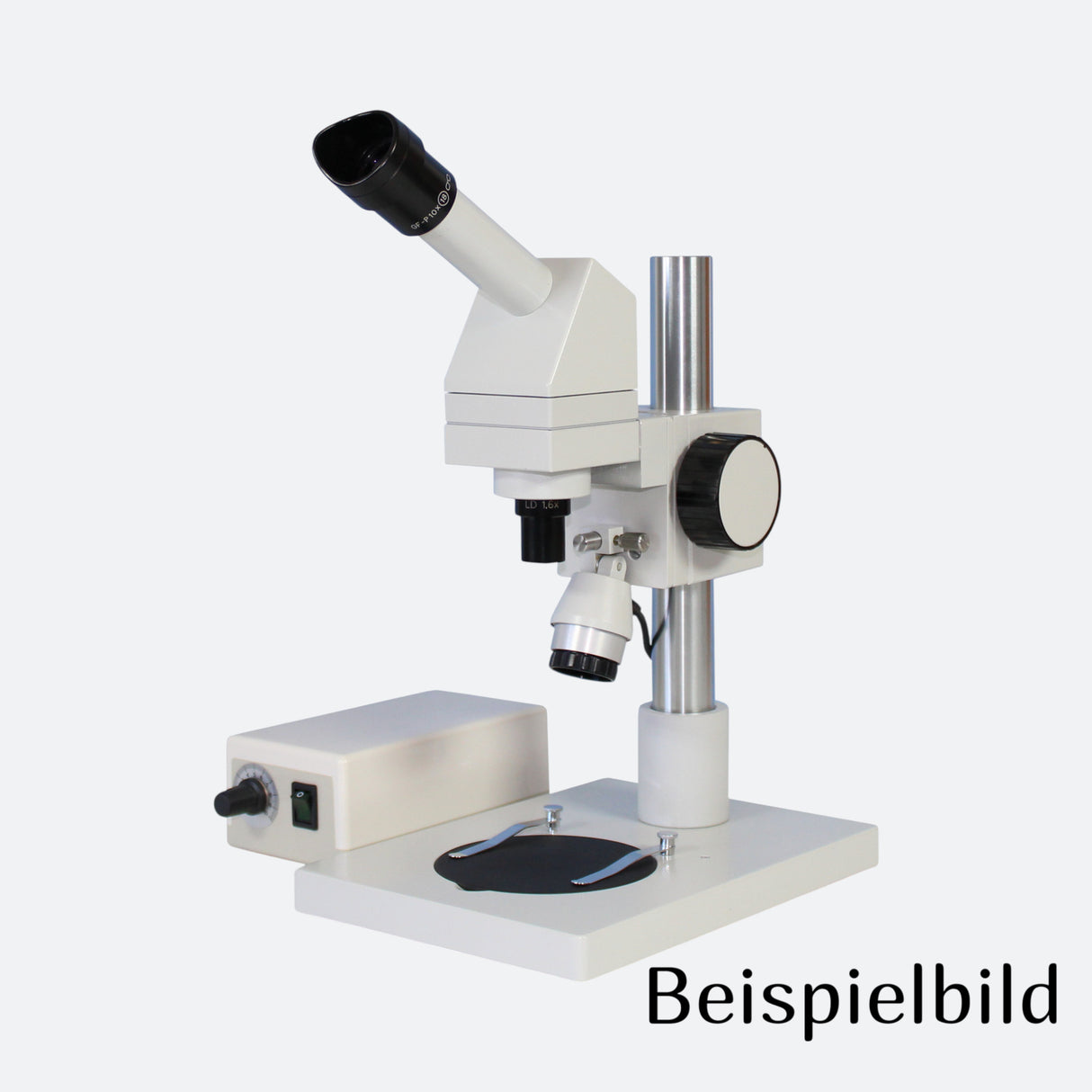 ASKANIA Mikroskoptechnik TM1 monokulares technisches Mikroskop mit LED-Spotbeleuchtung und Stativ für industrielle Prüfung