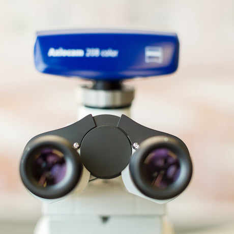 ASKANIA Mikroskoptechnik ZEISS Axiolab 5 MAT mit blauer Axiocam 208 color Kamera für präzise Materialanalysen