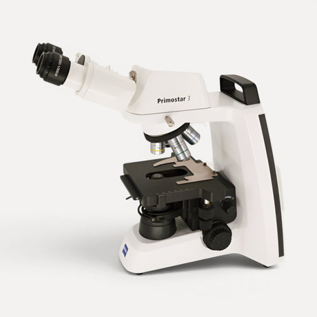 ASKANIA Mikroskoptechnik ZEISS Primostar 3 Binokular-Durchlichtmikroskop mit Objektivrevolver und Kreuztisch