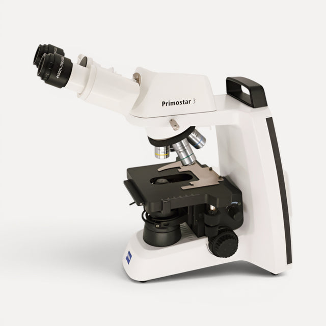 ASKANIA Mikroskoptechnik ZEISS Primostar 3 Binokular-Durchlichtmikroskop mit Objektivrevolver und Kreuztisch