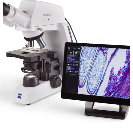 ASKANIA Mikroskoptechnik ZEISS Primostar 3 Binokularmikroskop mit integrierter Kamera und digitalem Display
