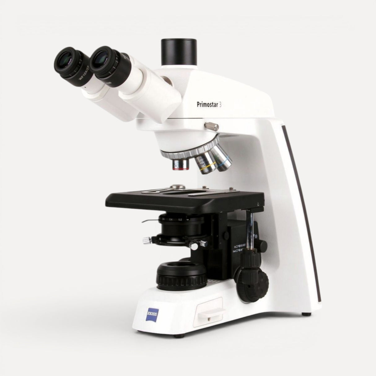 ASKANIA Mikroskoptechnik ZEISS Primostar 3 Trino Durchlichtmikroskop mit trinokularem Tubus und iPlan-Objektiven