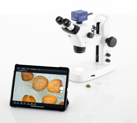 ASKANIA Mikroskoptechnik ZEISS Stemi 355 Doc Stereomikroskop mit EduCam Kamera und Tablet zur digitalen Dokumentation