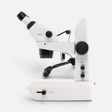 ASKANIA Mikroskoptechnik ZEISS Stemi 355 Lab Stereomikroskop in Weiß mit LED-Beleuchtung und ergonomischem Stativ