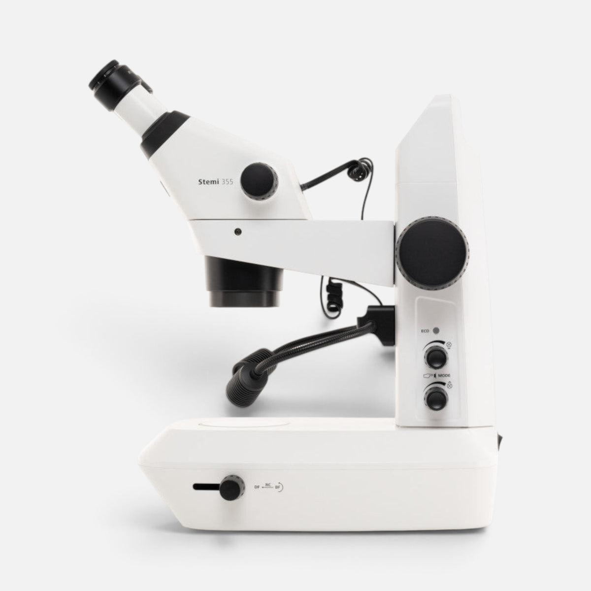 ASKANIA Mikroskoptechnik ZEISS Stemi 355 Lab Stereomikroskop in Weiß mit Stativ C Lab und integrierter LED-Beleuchtung