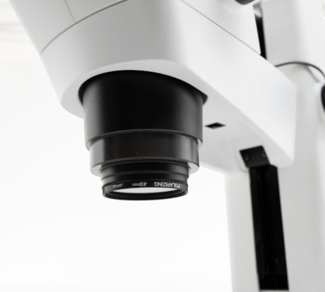 ASKANIA Mikroskoptechnik Zeiss Stemi 355 Lab Stereomikroskop Objektiv mit montiertem 49mm Polarisationsfilter
