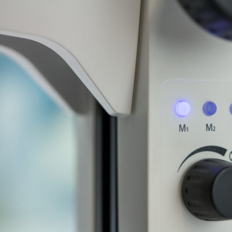 ASKANIA Mikroskoptechnik ZEISS Stemi 508 Trino Stativ M LED mit beleuchteten Speichertasten M1, M2 und M3