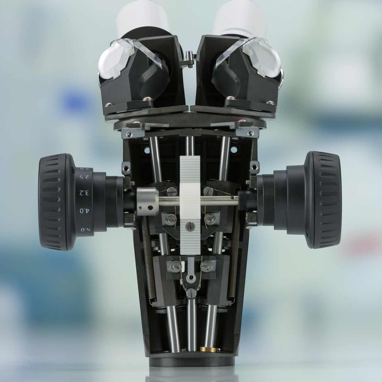 ASKANIA Mikroskoptechnik ZEISS Stemi 508 Trino Stereomikroskop-Kopf mit Zoom-Mechanik und Okularen