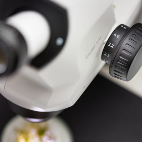 ASKANIA Mikroskoptechnik ZEISS Stemi 508 Trino Stereomikroskop mit Zoom-Einstellrad für präzise Materialanalyse