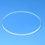 Clear glass plate, d=84 mm