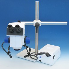 Stereomicroscope SteREO Discovery.V8 with boom stand B and 2-branch flexible ECO light guide